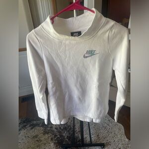White Nike sweatshirt